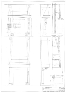 CKB-204-Edam-Voorh.-137 Interieurs: schoorstenen voorkamer, Aanzichten en doorsnedes