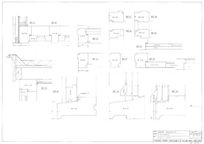 CKB-237-Mk-Rozenwerf-17 Werktekening dakkapel ramen/kozijnen en architraaf, Details 1:1