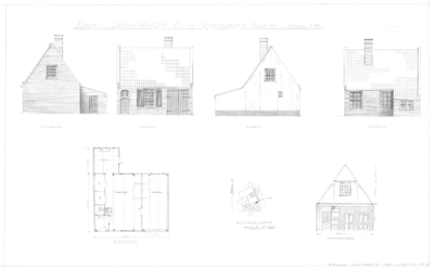 CKB-759-Edam-Nieuwvaartje-13 Restauratieplan, Voor- en zijgevel garage vernieuwbouw