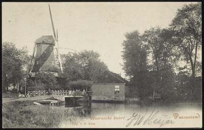 VHP001000049_010 Tot 1965 had het Molenplantsoen nog zijn oorspronkelijke vorm en dat liep vanaf de Hoornse Buurt met ...