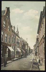 VHP001000022_006 De Hoogstraat gaat van de Nieuwstraat naar de Kaasmarkt en maakte vroeger deel uit van de noord – zuid ...