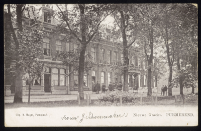 VHP001000054_008 De Nieuwegracht gaat vanaf het Tramplein naar de Nieuwstraat langs de noordzijde van de stadsgracht. ...