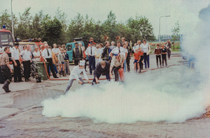 OVI-00000710 brandweer, jubileum feest, demonstraties