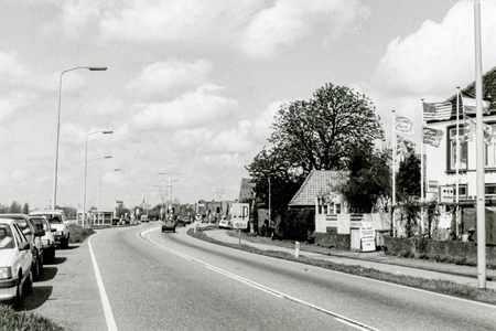 OVI-00002122 Jaagweg met ruim zicht naar het Noorden. achtergrond ponthuisje en Zonneweg