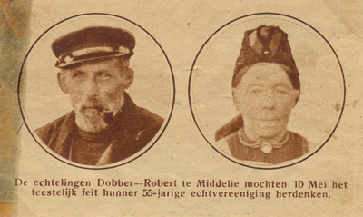 HGOM00000983 Klaas Dobber en Jansje Dobber-Robert omstreeks 1930.