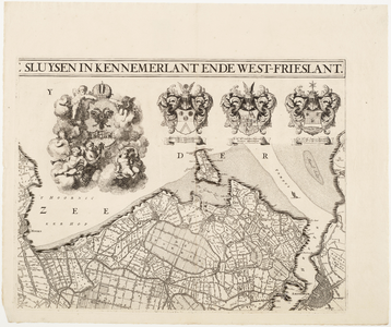 33_KA00331 Overzichtskaart van het beheersgebied van de Uitwaterende Sluizen in 4 bladen. Blad 2: Hoorn, Amsterdam. ...