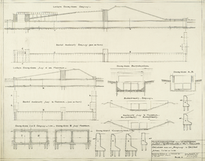 33_KA00471 Aanzichten en doorsneden van een spuisluis te Petten