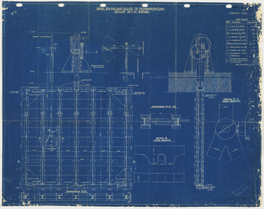 33_TT00048 Aanzicht en doorsneden van de schuiven van de Grafelijkheidssluis te Monnickendam