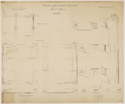 33_TT00089 Tekeningen van deuren en harren voor een niewe uitwateringssluis voor de Raaksmaatsboezem, door de ...