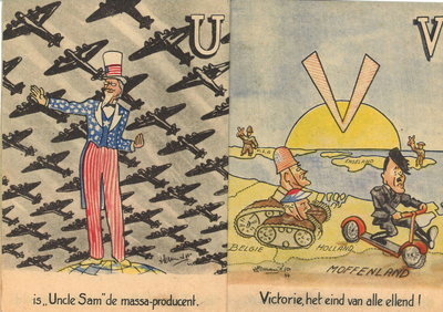 150226_09 Propagandakaart uit de Tweede Wereldoorlog, Uit collectie Mulder, archiefnr. 1497