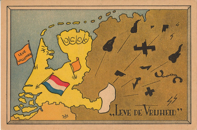 150226_12 Propagandakaart uit de Tweede Wereldoorlog, Uit collectie Mulder, archiefnr. 1497