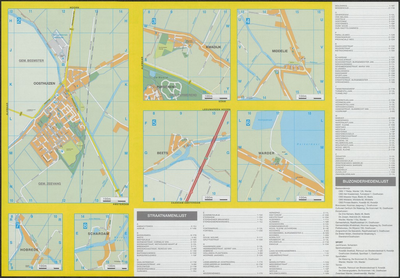 KA2_00007 Plattegrond van de gemeente Zeevang met situatiekaartje. Op verso komkaarten van Beets, Hobrede, Kwadijk, ...