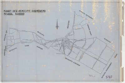KA2_00025 Schetskaart van het buitengebied van Purmerend binnen de gemeentegrenzen, met daarop aangebracht de ...