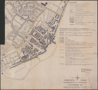 KA2_00038 Kaart van het uitbreidingsplan Volendam II van de gemeente Edam-Volendam op basis van de kadastrale kaart, ...