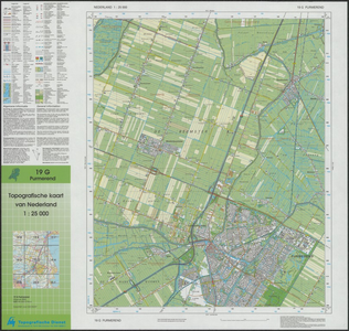 KA3_00016 Topografische kaart van een gedeelte van Noord-Holland met de Beemster en Purmerend