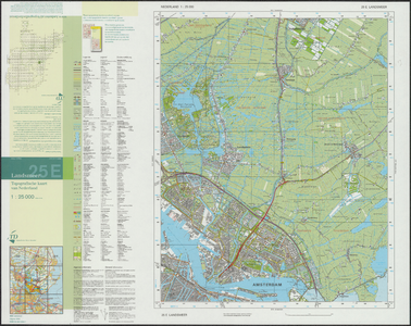 KA3_00018 Topografische kaart van een gedeelte van Noord-Holland met Amsterdam, Waterland en Landsmeer