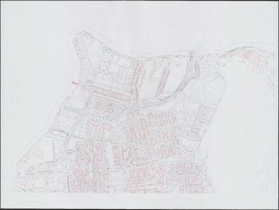 KA3_00041 Huisnummerkaart van de gemeente Wormerland in 5 bladen. Blad Wormer, westelijk deel