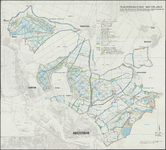 KA4_00023 Thematische kaart van het ruilverkavelingsgebied van Waterland met daarop aangegeven o.a. wegen, waterlopen ...