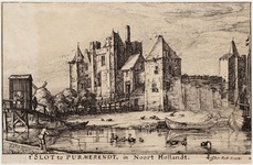 WAT001020877 Gezicht op het Slot Purmersteyn met Slotgracht.