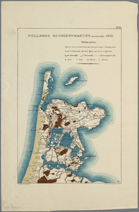 WAT001019836 Blad IX van een losbladige topografisch - thematische atlas van Nederland met historische ...