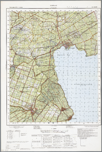 WAT001019865 Topografische kaart met Purmerend, Edam, Volendam, Beemster, Purmer, Wijde Wormer, Zeevang, Kwadijk, ...