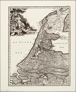 WAT001019826 blad 8 van een 8-delige serie kaarten van de Republiek der Zeven Verenigde Nederlanden.