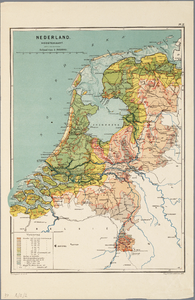 WAT001019834 Blad II van een losbladige topografisch - thematische atlas van Nederland.