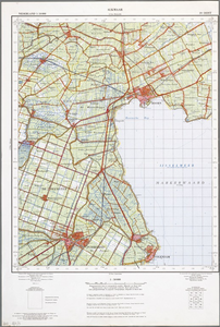 WAT001019869 Topografische kaart met Purmerend, Edam, Volendam, de Purmer, Beemster, Wijde Wormer, Zeevang.