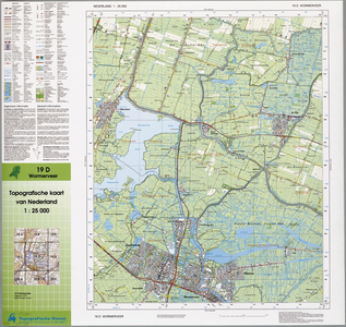 WAT001020021 Topografische kaart van een gedeelte van Noord-Holland met Wormer, Jisp, Oost-Knollendam, de Beemster.