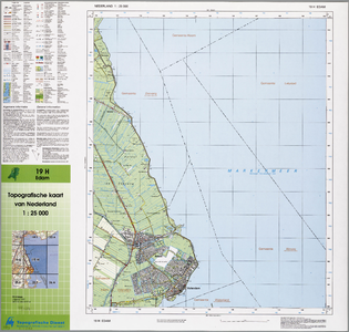 WAT001020022 Topografische kaart van een gedeelte van Noord-Holland met Edam, Volendam, De Zeevang, Warder, De Purmer, ...