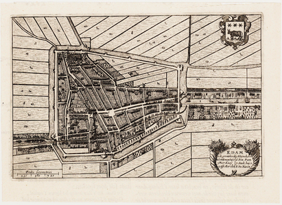 WAT001019999 Plattegrond van Edam.