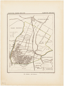 WAT001020030 Kaart met het grondgebied van de gemeente Ilpendam