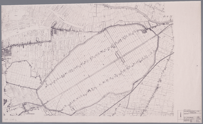 WAT001020232 Topografische kaart van de polder de Wijde Wormer met een gedeelte van Jisp en Wormer.