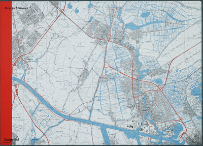 WAT001020212 Topografische kaart van de gemeente Zaanstad met Wormer en Jisp en een gedeelte van de Wijde Wormer.