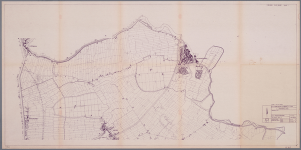 WAT001020336 Topografische kaart van Waterland tussen Monnickendam, Ilpendam en Broek ten behoeve van de landinrichting