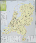 WAT001020029 Overzichtskaart met de Rijks-Provincie-en Gemeentegrenzen van Nederland.