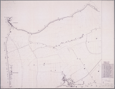 WAT001020340 Thematische kaart van de omgeving van het gebied tussen Broek en Ilpendam met daarop aangegeven de ...