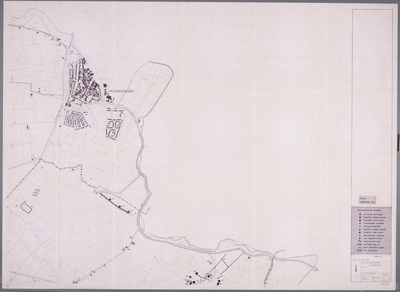 WAT001020341 Thematische kaart van de omgeving van Monnickendam en omgeving met daarop aangegeven de archeologische ...