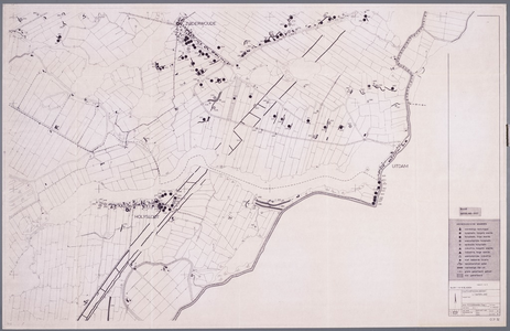 WAT001020343 Thematische kaart van de omgeving van Holysloot, Uitdam en Zuiderwoude met daarop aangegeven de ...