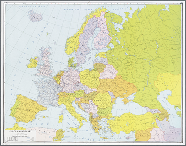 WAT001020367 Staatkundige kaart van Europa