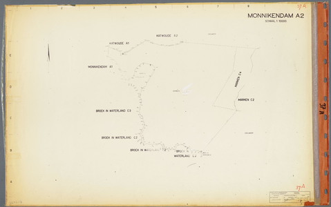 WAT001020614 Kadastrale kaart van Monnickendam, sectie A, blad 2