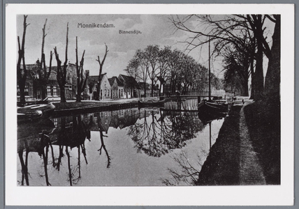 WAT001002145 Ansichtkaart van een deel van de Binnendijk.