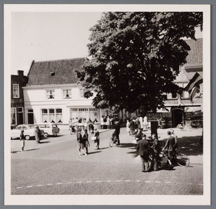 WAT001005103 Dr. Schärf, president van Oostenrijk, op doortocht in Purmerend.