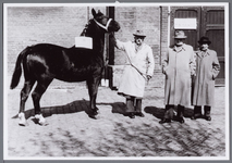WAT001005676 Johannes Petrus Philippus van Herp als paardenhandelaar tijdens een paardenkeuring omstreeks 1950.