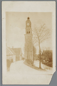 WAT001006022 Beschuitstoren, gebouwd in 1620, gesloopt in 1896 in volle glorie. 