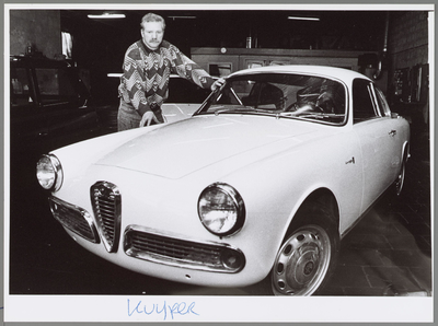 WAT001017122 Een Alfa Romeo Guilietta Sprint Veloce uit 1958, ingevoerd Vanuit Amerika. Restaurateur D. Kuiper uit ...