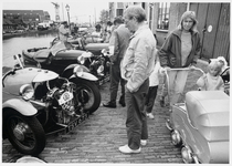 WAT003002913 Op vrijdag 29 mei 1987 was er een rally met 130 Morgan sportwagens die van Zandvoort naar de Rijp reden. ...
