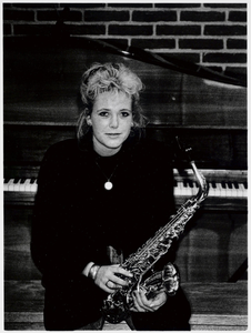 WAT003003375 Landsmeerse saxofoniste Wanda Mager.