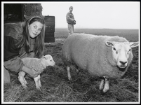 WAT003004583 Eerste lam in Wijdewormer. Extreem vroeg, maar kerngezond. Zo kenschetst Petra Roeleveld uit Wijdewormer ...