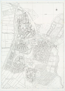 WAT055000021 Plattegrond van Monnickendam met straatnamen en gemeentelijke en openbare instellingen. Enkele openbare ...